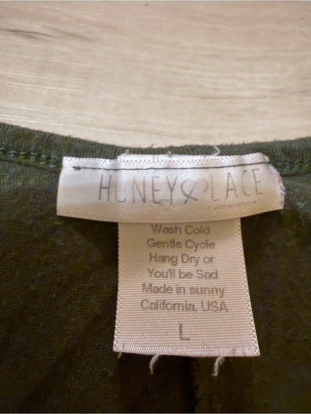 Honey & Lace Olive Green Midi Dress Or Tunic - Picture 3 of 3